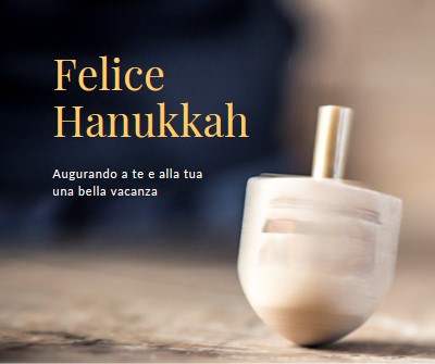 La bellezza di Hanukkah yellow modern-simple