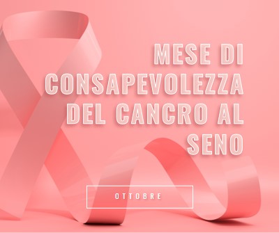 Consapevolezza del cancro al seno pink modern-bold