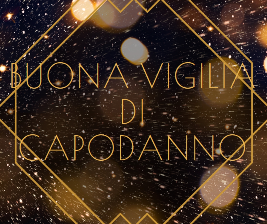 Buona vigilia di Capodanno black modern-geometric-&-linear