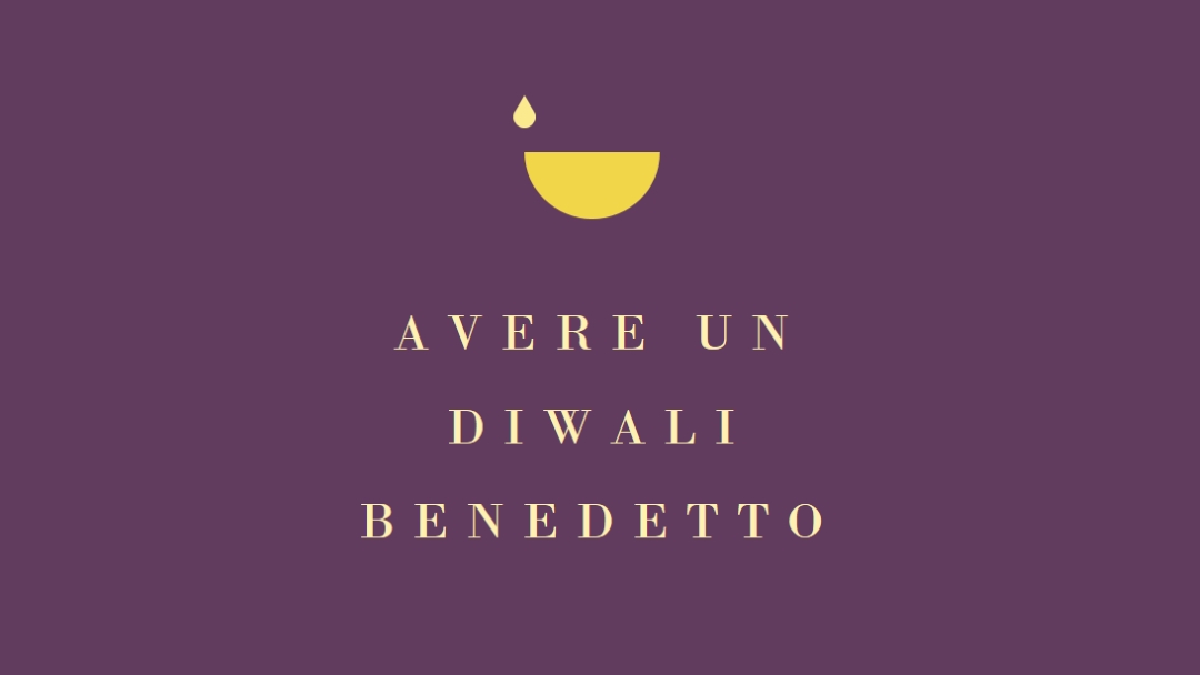 Benedizioni di Diwali purple modern-simple