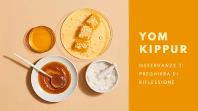 Un dolce Yom Kippur yellow modern-simple