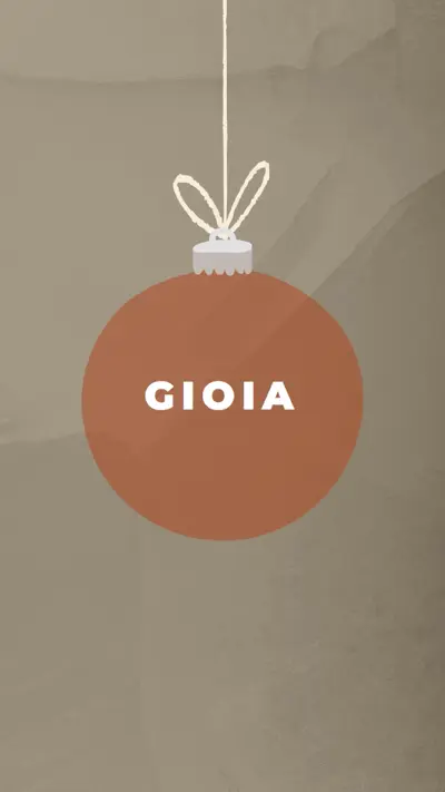 Sulla pallina di natale orange whimsical-color-block