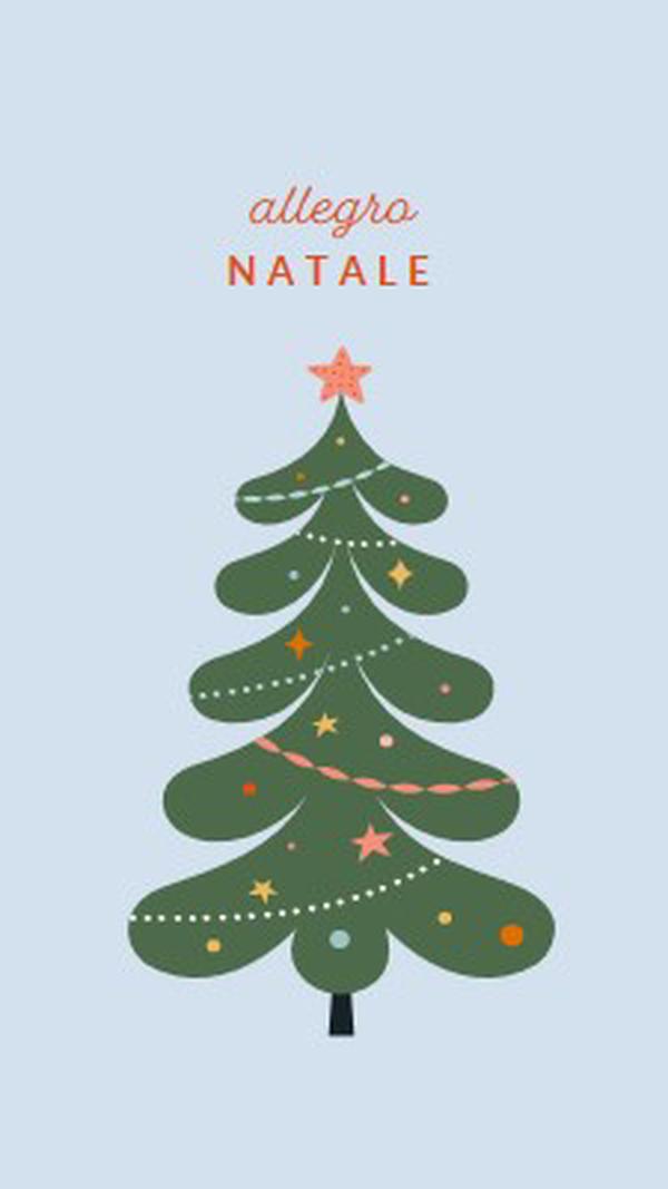 O albero di Natale green whimsical-color-block