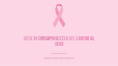 Mese di sensibilizzazione sul cancro al seno pink modern-simple