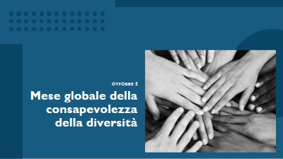 Mese globale della consapevolezza della diversità blue modern-geometric-&-linear