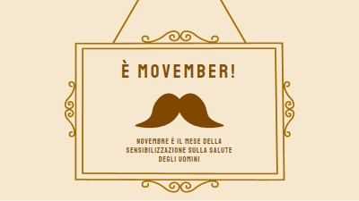 Baffi di novembre brown vintage-retro