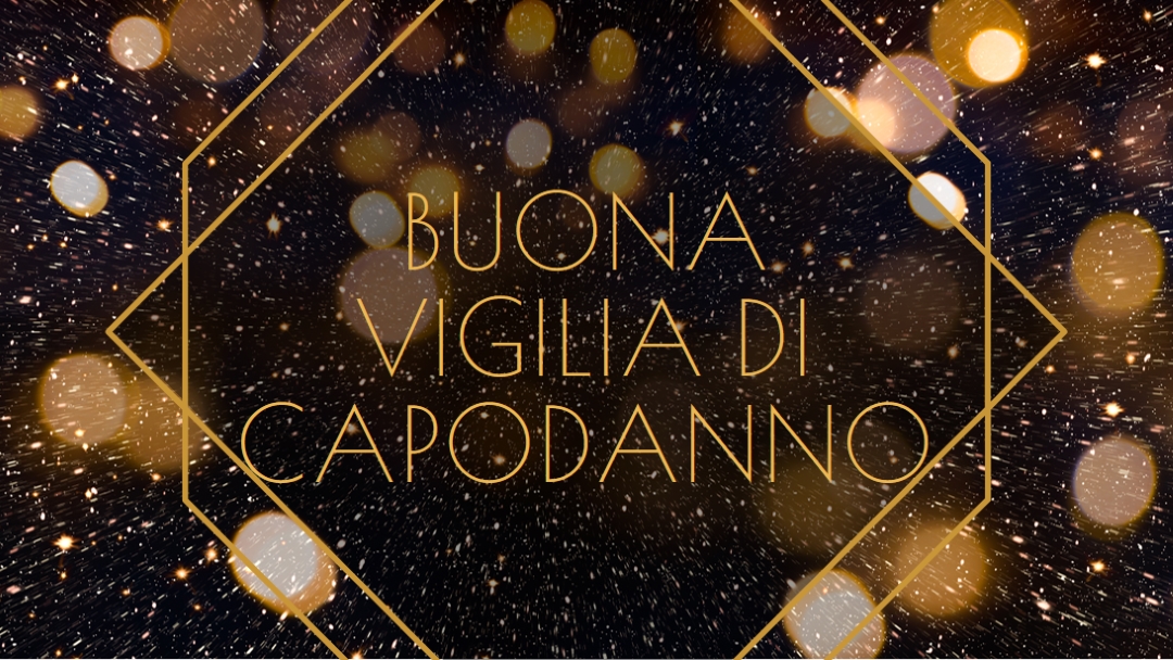 Buona vigilia di Capodanno black modern-geometric-&-linear