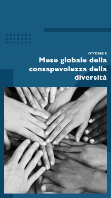 Mese globale della consapevolezza della diversità blue modern-geometric-&-linear