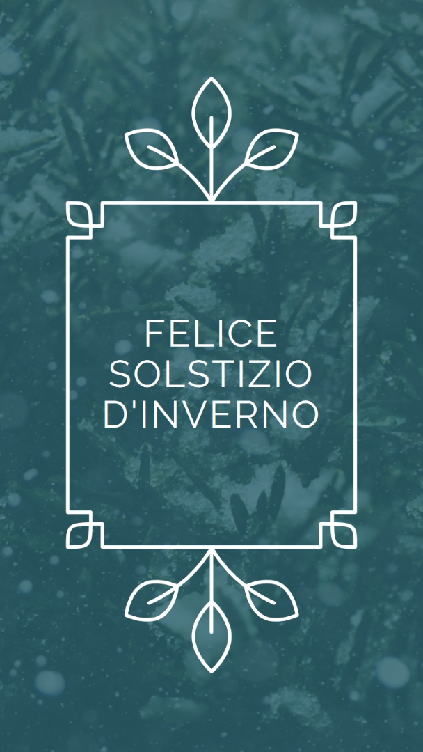 Solstizio d'inverno green modern-simple