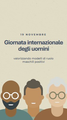 Giornata internazionale degli uomini gray modern-color-block