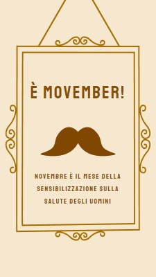 Baffi di novembre brown vintage-retro