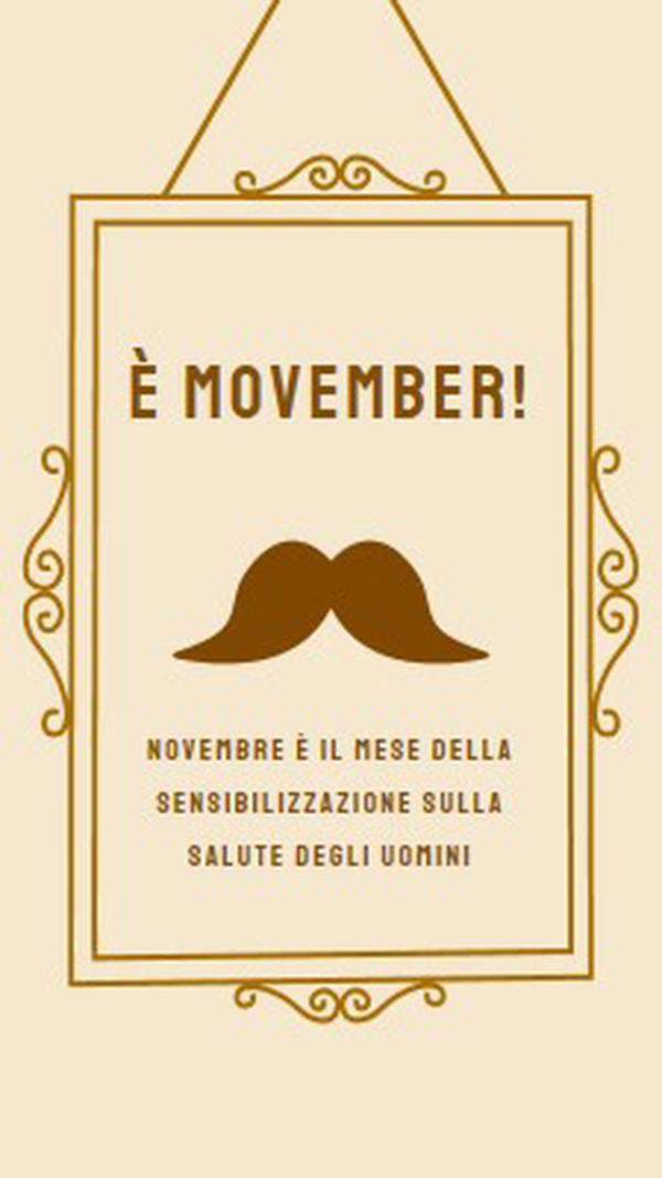 Baffi di novembre brown vintage-retro