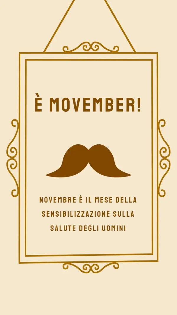 Baffi di novembre brown vintage-retro