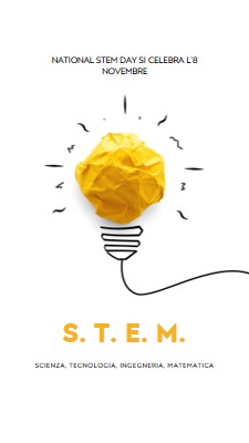 Scienza, tecnologia, ingegneria, matematica yellow modern-simple