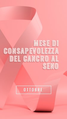 Consapevolezza del cancro al seno pink modern-bold