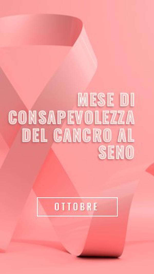 Consapevolezza del cancro al seno pink modern-bold