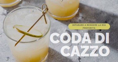 Crea i miei cocktail preferiti yellow modern-simple