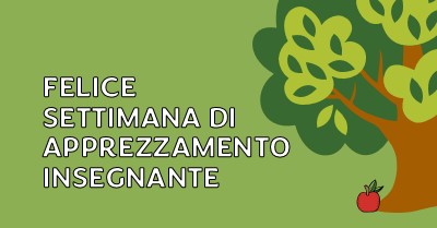 Felice settimana di apprezzamento per l'insegnante green whimsical-color-block