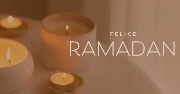 Buon Ramadan brown modern-simple