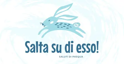 Salta su di esso blue whimsical-color-block