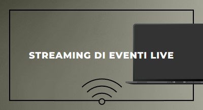 Streaming di eventi live gray modern-bold