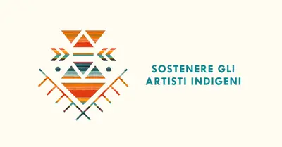 Sostenere gli artisti indigeni white modern-geometric-&-linear
