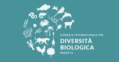 Festeggia la Giornata Mondiale della Biodiversità blue modern-simple