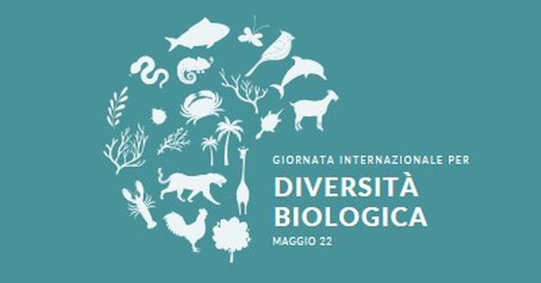 Festeggia la Giornata Mondiale della Biodiversità blue modern-simple