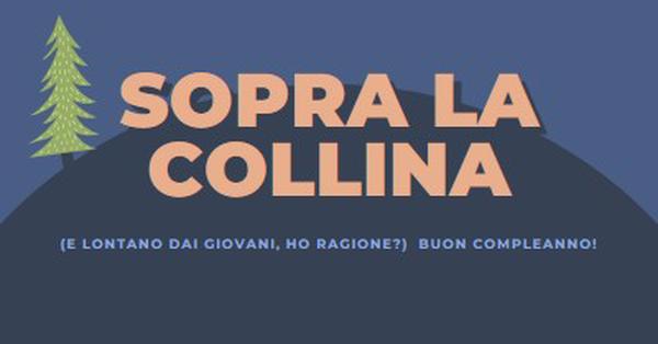 Sopra la collina blue modern-bold