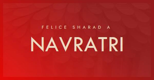 Felice Sharada Navaratri red modern-simple