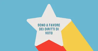 Fai sentire la tua voce blue modern-color-block