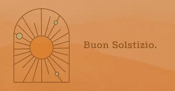 Buono per il solstizio orange organic-boho