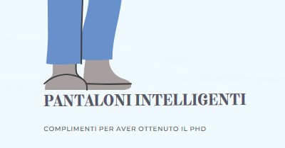 Pantaloni intelligenti blue modern-color-block