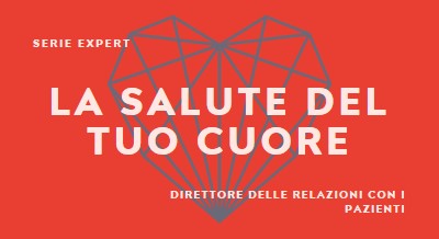 Salute del cuore red modern-bold