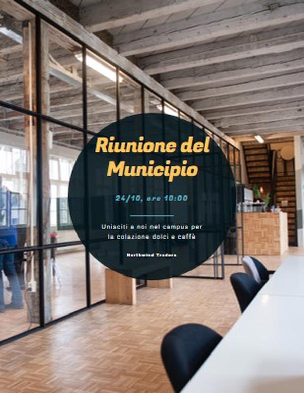 Riunione in municipio gray modern-simple