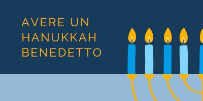 Un hanukkah benedetto blue modern-simple