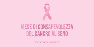 Mese di sensibilizzazione sul cancro al seno pink modern-simple