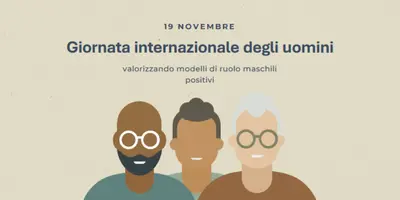 Giornata internazionale degli uomini gray modern-color-block