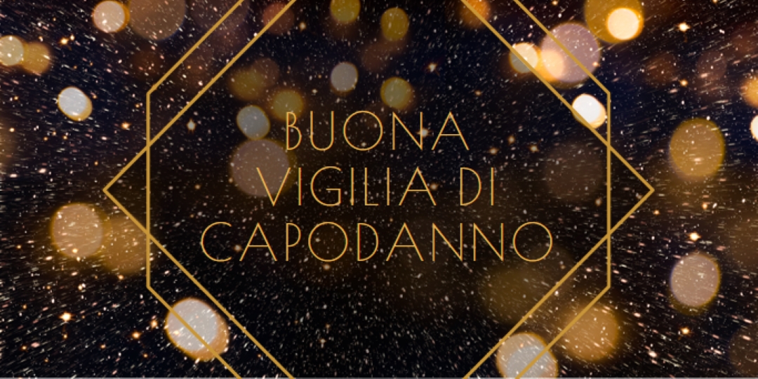 Buona vigilia di Capodanno black modern-geometric-&-linear
