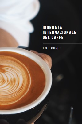 Giornata internazionale del caffè brown modern-simple