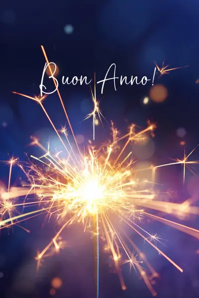 Buon Anno! blue modern-simple