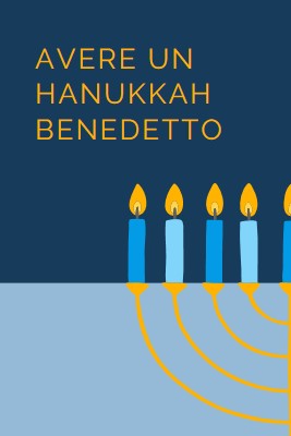 Un hanukkah benedetto blue modern-simple