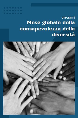 Mese globale della consapevolezza della diversità blue modern-geometric-&-linear