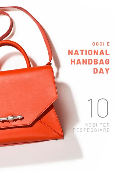 Oggi è la giornata nazionale della borsa white modern-simple