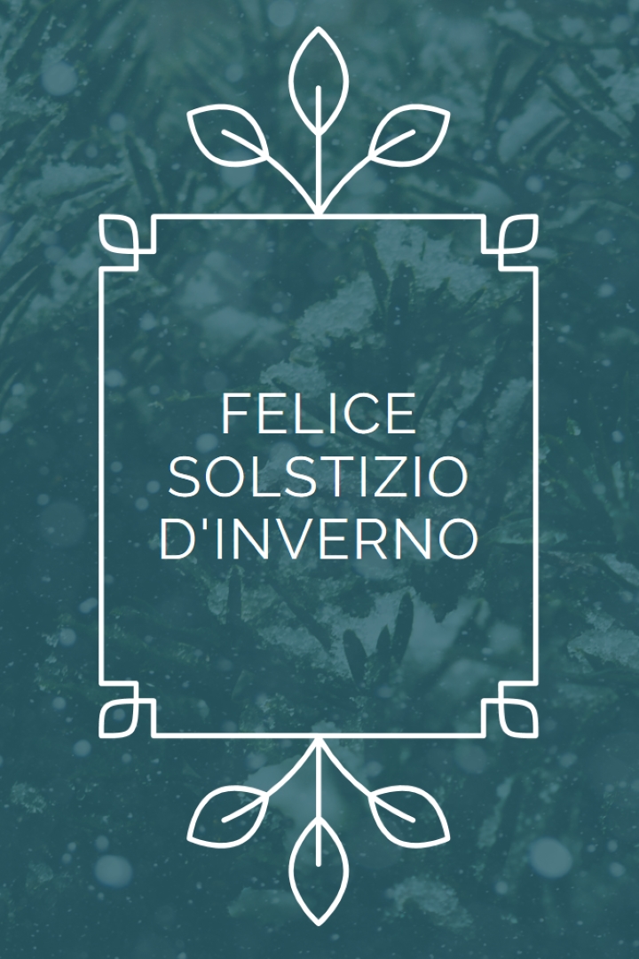 Solstizio d'inverno green modern-simple