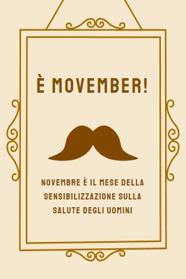 Baffi di novembre brown vintage-retro