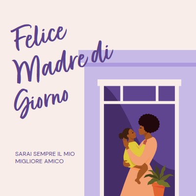 Mia madre, la mia migliore amica gray modern,clean,illustrative,cursive,graphical,offset