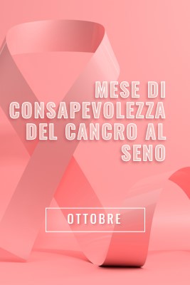 Consapevolezza del cancro al seno pink modern-bold