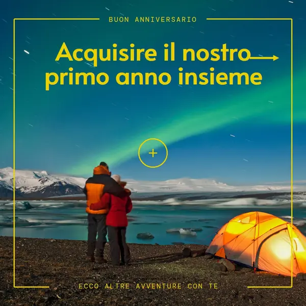 Acquisire il nostro primo anno insieme blue bold,graphic,camera