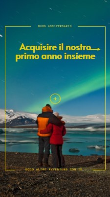 Acquisire il nostro primo anno insieme blue bold,graphic,camera